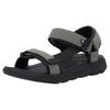 Sandale RIEKER SPORT "Orlando", Herren, Gr. 44, grün (oliv, schwarz), Textil, Lederimitat, sportlich, Schuhe, Outdoorsandale, Sommerschuh, Maschinenwäsche, mit weichem Fußbett