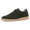 Sneaker PIUS GABOR, Herren, Gr. 9,5 (44), grün (dunkelgrün), Veloursleder, unifarben, sportlich, Schuhe, Freizeitschuh, Schnürschuh, Halbschuh mit Perforation, G-Weite