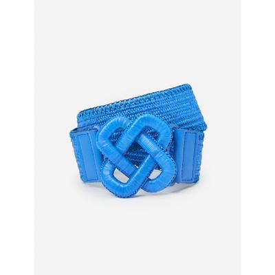 J.McLaughlin Women's Vida Grasscloth Belt Navy, Size Extra Small/Small