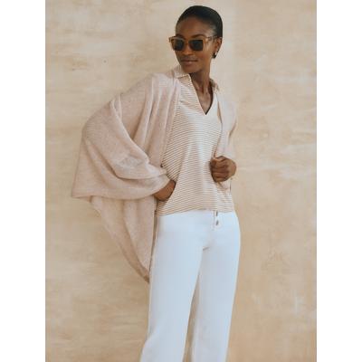 J.McLaughlin Women's Ruth Cashmere Wrap Heather Oatmeal