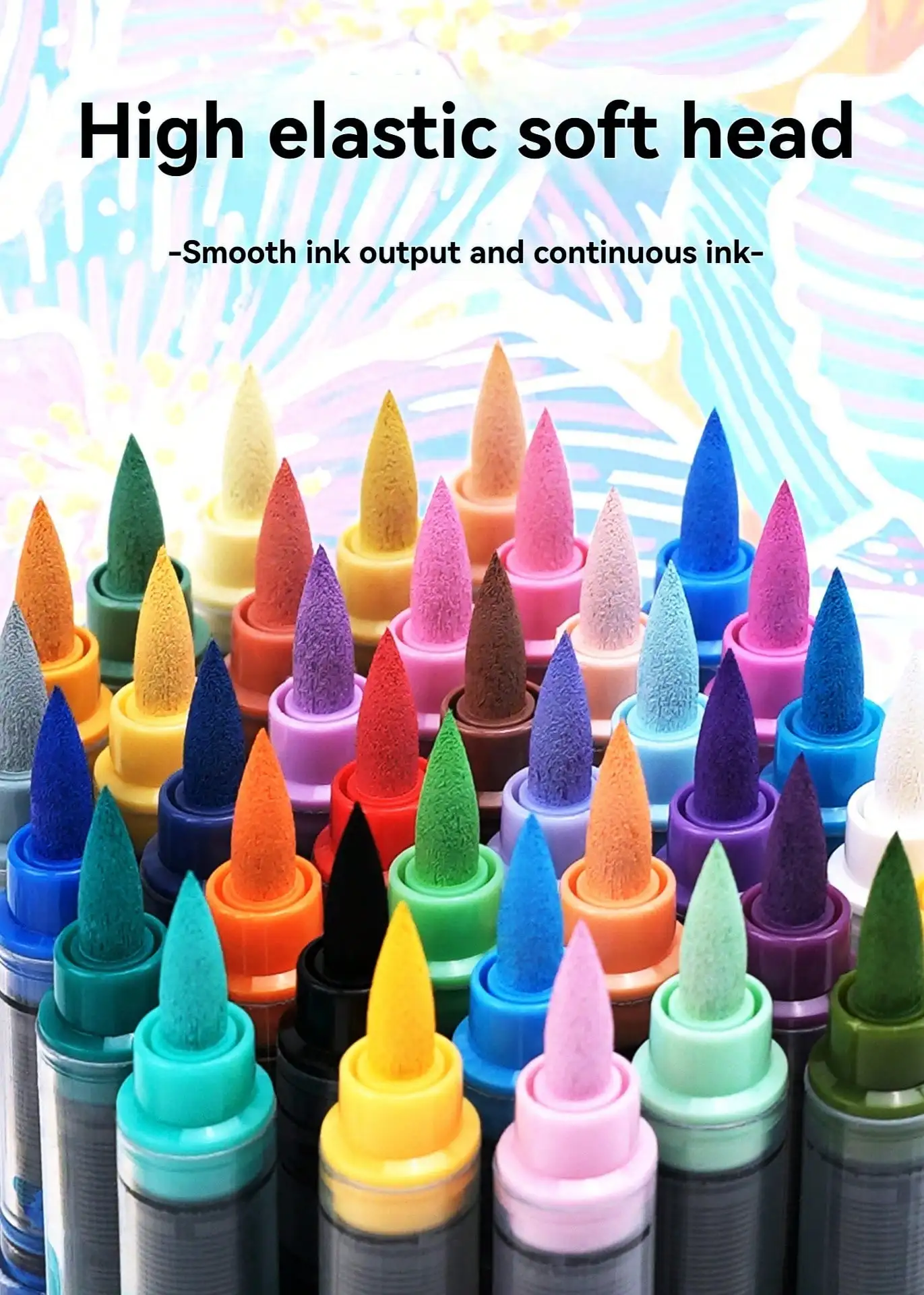 12–36 Farben Pinselspitze, Acryl-Farbstifte, Marker, hochwertige Acryl-Farbstifte für Holz, Leinwand, Felsmalerei, DIY-Kunstbedarf Image