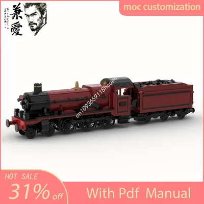 1003 stücke MOC Olton-Hall Dampf Lokomotive Modell Bausteine Ziegel Diy Kreative Montage Image