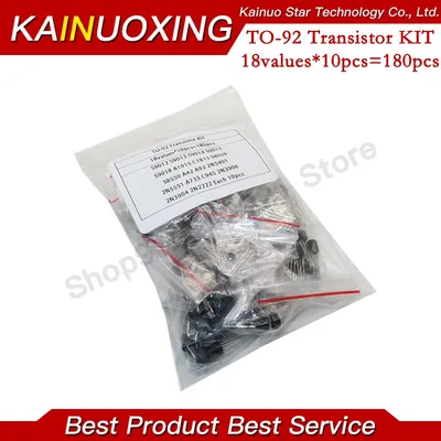Transistor Assorted Kit (ZU-92) 18 arten * 10 stücke = 180 stücke 2N2222 S9013 S9014 S9015 S9018 Image