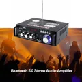 Amplificatore Audio Stereo con suono HiFi digitale BT-298A compatibile con Bluetooth 5.0 12V/ 220V Display LCD 2CH 300W + 300W amplificatore a spina ue