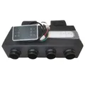 Unità di montaggio evaporatore AC automatico universale a 4 fori Condizionatore d'aria e riscaldatore 24V 12V per auto d'epoca Camion Van Street Red Rod AC
