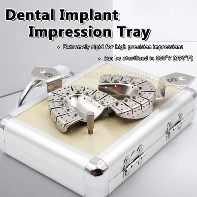 Dental Implant Impression Tray Removing Segments Position of the Abutments Dentistry Materials