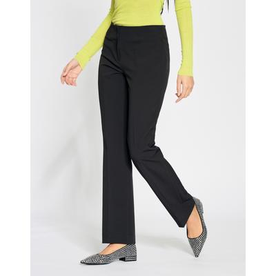 Stoffhose GANG "GANG Hosen Bootcut 94CICILIA FLARED", Damen, Gr. 28, Normalgrößen, schwarz, 90% Polyester, 10% Elasthan, Hosen Image