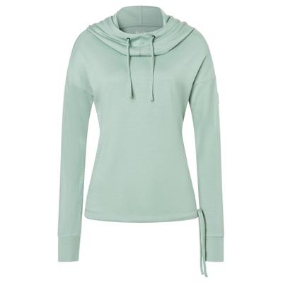 super.natural - Women's Funnel Bio Hoodie - Merinohoodie Gr XL grau/grün Image