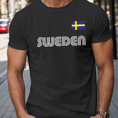 TEMU Flag Men's Short Sleeve T-shirt Summer T-shirt Top Image