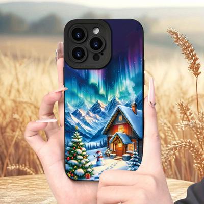 TEMU Snowman Christmas Painted Pattern Phone , , Shockproof And Drop- Tpu , Or And For 16 15 14 11 Xs Xr X 7 8 Se Image