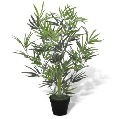 TEMU Blauregen Baum Kunstpflanze Wisteria Bambusbaum Mit Topf Zimmerpflanze 80cm Image