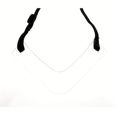 TEMU Men's Goatee & Mustache Shaping Kit - Plastic Neckline Guide With Trimmer, Stencil For Grooming, No Battery Needed, Barbershop Use, Grooming Essentials | Stylish Grooming | Plastic Image