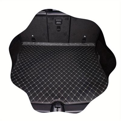 TEMU For 2015-2022 Pu Leather Stereo Full Coverage Anti-slip Car Trunk Mat Image