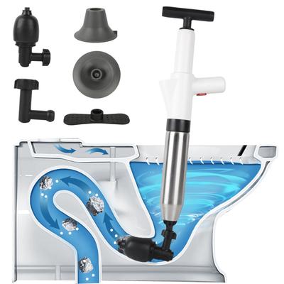 TEMU Compressed Pipe Pump, With Air , Air Pressure Indicator And 4 Suction Cups For Sinks, Toilets, Bathrooms, Showers, Kitchens Image