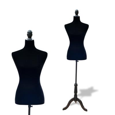 TEMU Homcom Female Sewing Mannequin Adjustable Dress Form 130-168 Cm With Wooden Tripod For Fashion Photography Clothing Display Image