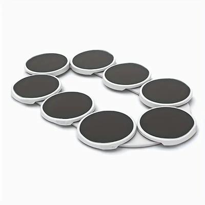 TEMU 1pc, Lazy- Spin Rotating Tray For Rectangular Tables, Smooth Turning, Abs Material, Kitchen & Dining Storage, Parties & Daily Use Image