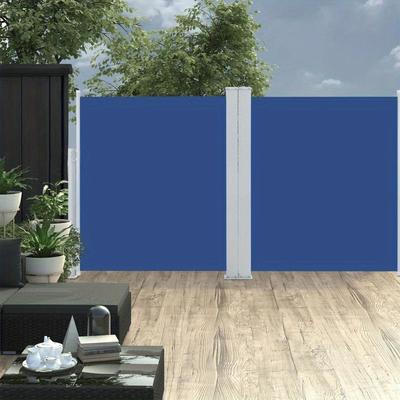 TEMU Extendable Side Awning Blue 160 X 600 Cm Image