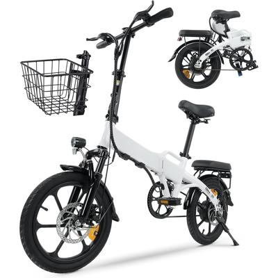 "TEMU Iscooter U3 16" Electric Bike For Adults, 25km/h Up To 35-55km Foldable E-bike For Adults And Teenagers 250w For Leisure Rides & Commuting With Bike Accessories" Image