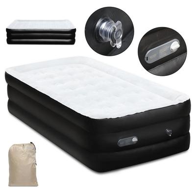 TEMU Camping Air Mattress, Self-inflating Air Bed For Sigle Or Doulbe, Inflatable Guest Bed Mattress, Air Mattress With Bag, For Camping Or Home Use, 190 X X 46 Cm/200 X 152 X 46 Cm Image