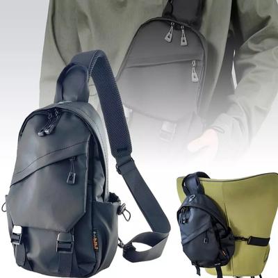 TEMU Shoulder Bag With Multiple Pockets Adjustable Shoulder Strap For Work Travel Camping Image