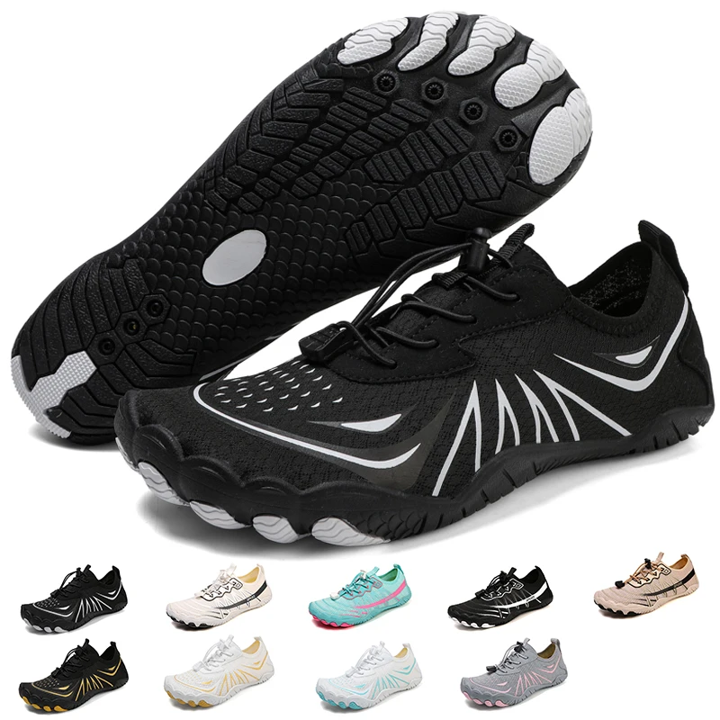 2025 New Men's Water Shoes Barefoot Beach Sports Shoes High-quality Non-slip Swimming Shoes Five-finger Casual Sports Shoes Unis