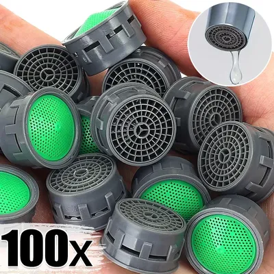 100/5Pcs Tap Aerator Faucet Anti-splash Head for Kitchen Home Cleaning Water Filtering Bathroom Shower Bathtub Filter Mouth Part