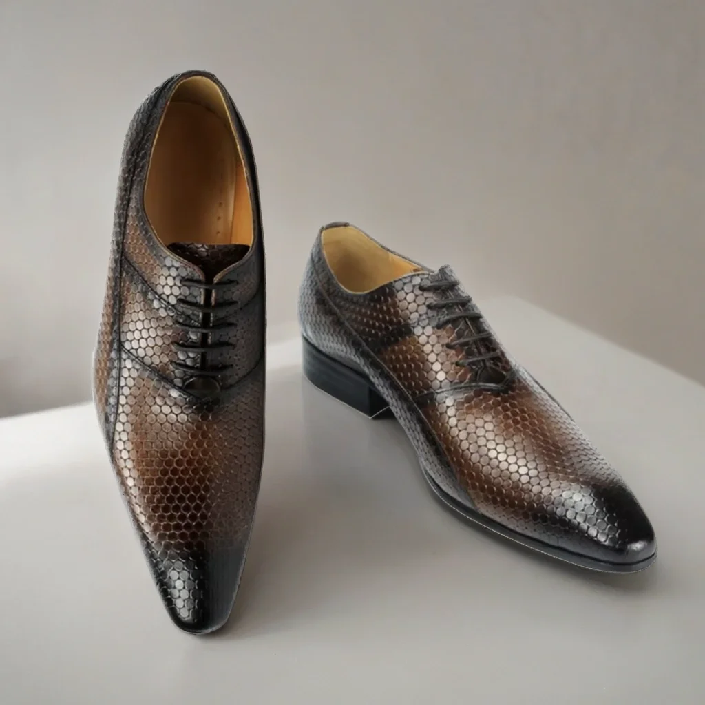 Formal Shoes Men Genuine Leather Handmade Business Office Oxford Shoe Elegant Dress Workplace Business Sapato Social Masculino