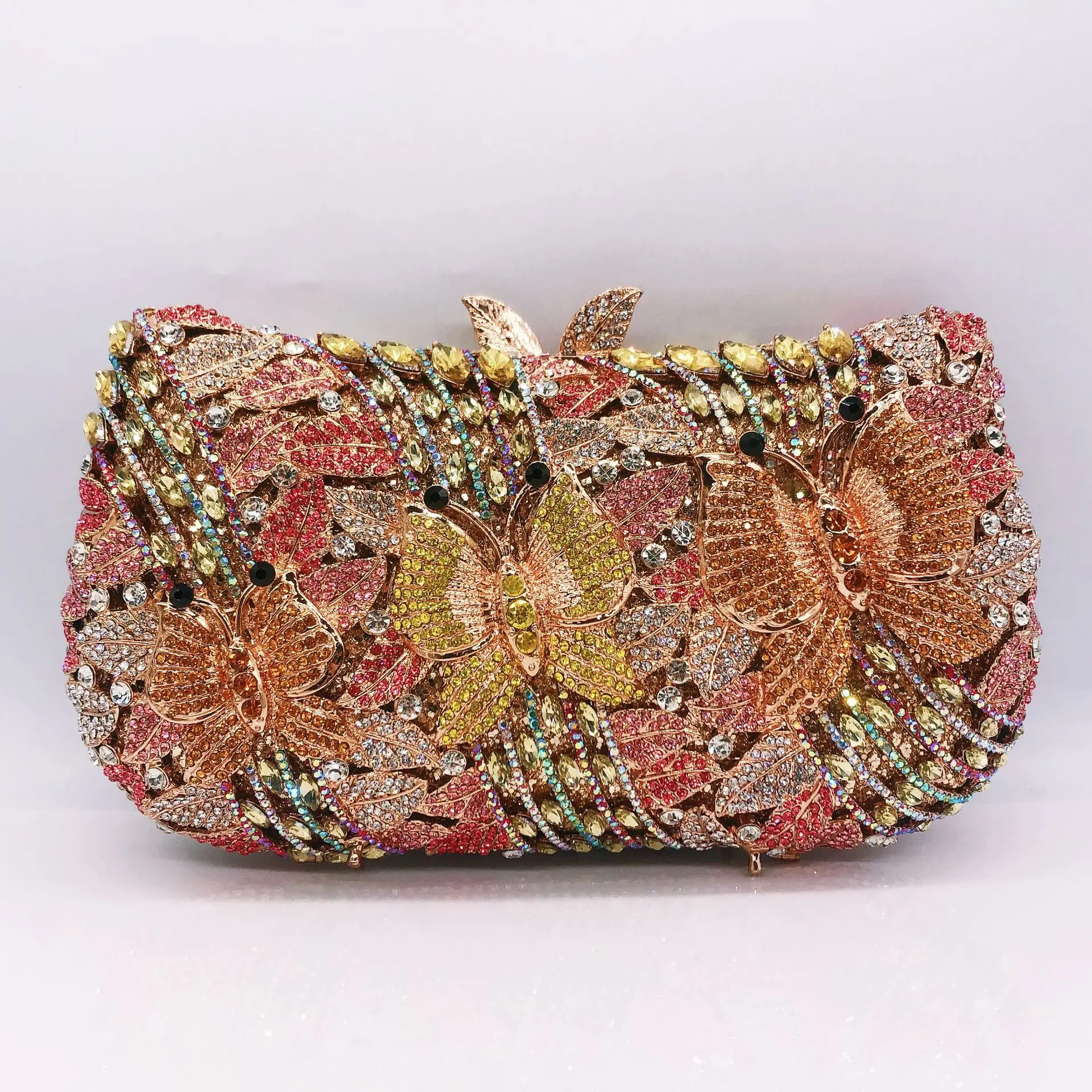 Aushöhlen Frauen Abend Tasche Gold Kristall Bankett Handtasche Luxus Diamant Kupplung Geldbörse Hochzeit Braut Taschen Elegante Abendessen Tasche