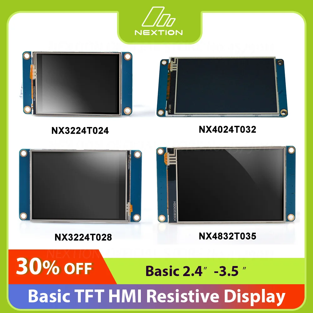 NEXTION Basis-LCD-Display, generisch, 2,4 Zoll, 2,8 Zoll, 3,2 Zoll, 3,5 Zoll HMI, TFT, intelligentes 5 V LCD-resistives Touch-Display, kostenloser Debug-Bildschirm Image