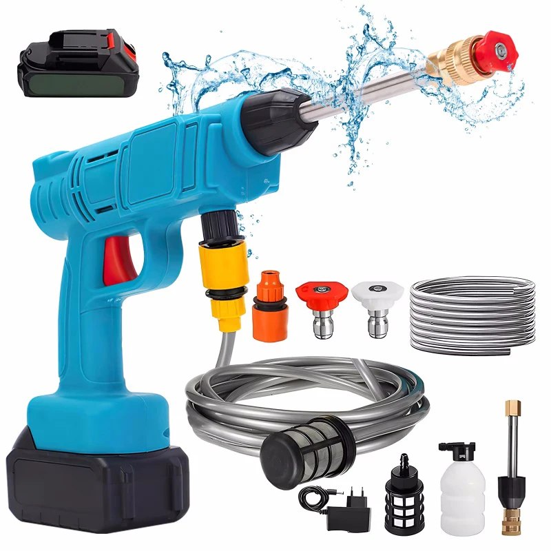 30bar kabellose Hochdruck reiniger Waschmaschine Sprüh wasser pistole Auto waschdruck Wasser reinigungs maschine für Makita 18V Batterie