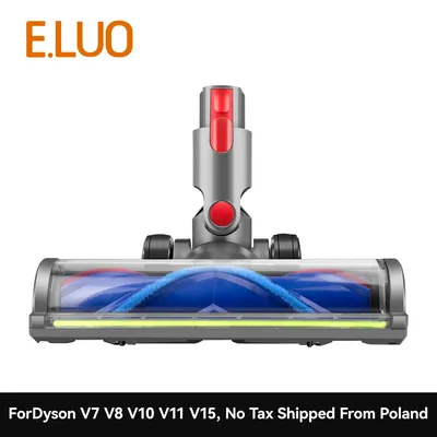 Direktantrieb, grüner Lichtbürstenkopf des Staubsaugers, Staubsauger, geeignet für Dyson V7 V8 V10 Image