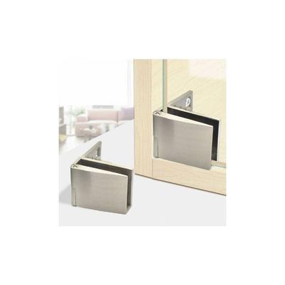 SNQ - Paar rahmenlose Glastürscharniere für Weinkeller. Seitlich montiertes Glastürscharnier. Image