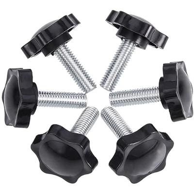 M8 x 25 mm Rändelschraube, Kunststoff-Sternrändel-Rändelschraube, Klemmknopf (20 Stück) Image