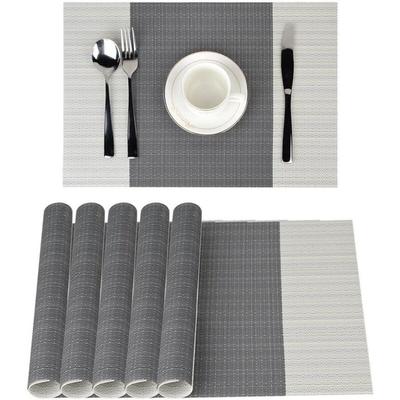 6 Stück rutschfeste PVC-Tischsets, waschbare Tischsets (45 x 30 cm), Tischsets für Küche, Image