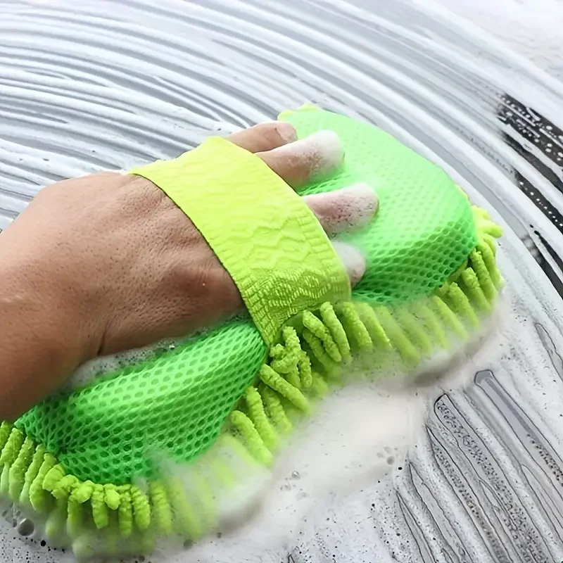 Auto Waschen Mikrofaser Chenille Auto Waschen Schwamm Pflege Waschen Pinsel Pad Waschen Handtuch Auto Handschuhe Styling Zubehör Gadget Image