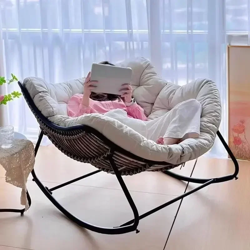 Schaukelstuhl, Liegestuhl für Erwachsene, Balkon, Zuhause, Freizeit, faules Sofa, Wohnzimmer, Einzelsofa, Internet-Promi-Schaukelstuhl