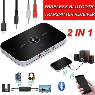 2-in-1 Bluetooth 4.1 Audio Sender Empfänger Tragbarer Audio-Player Aux 3,5 mm integrierter Image