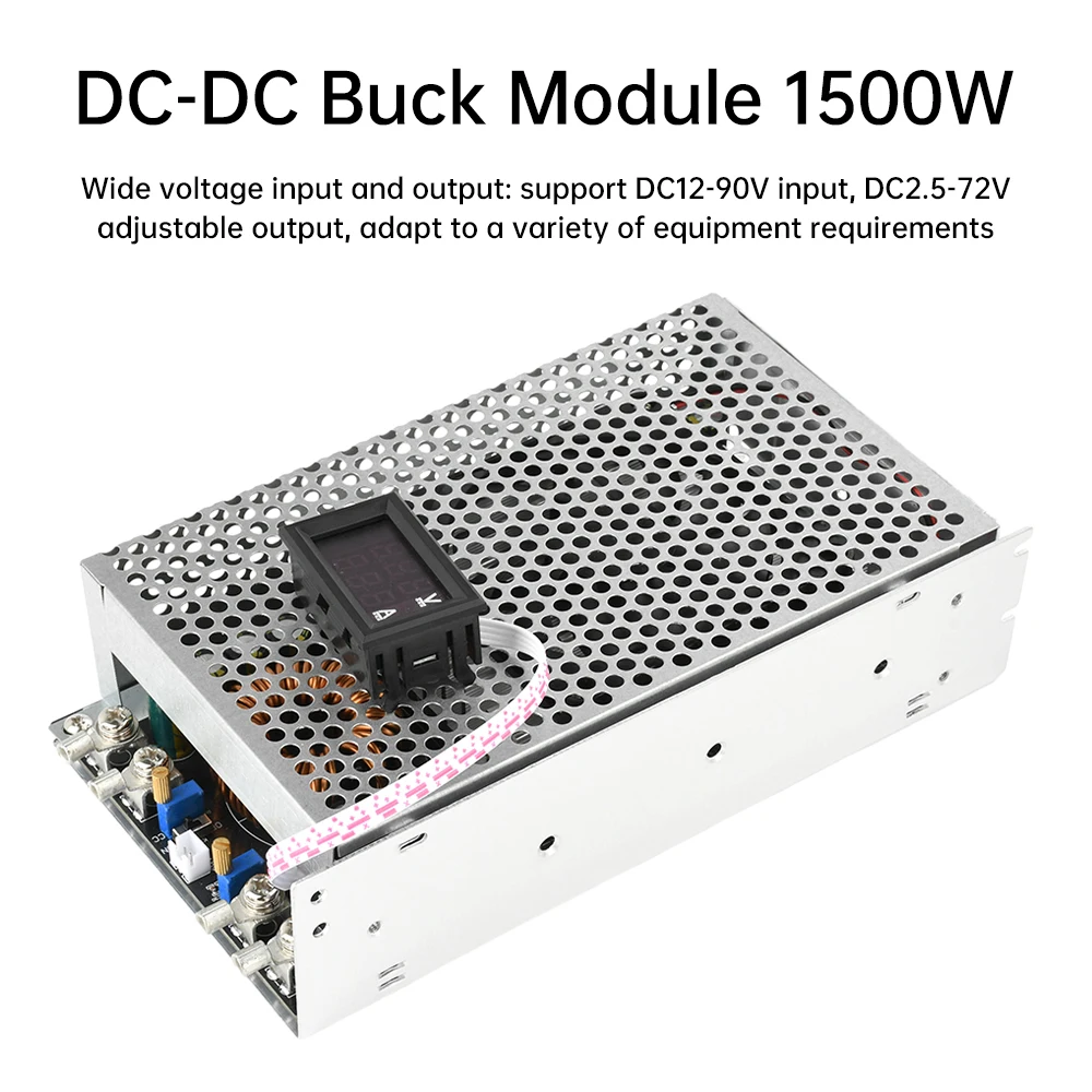 1500W 50A DC-DC Buck Converter DC 15V-90V zu DC 2,5V-72V Konstantspannung und Stromplatine Einstellbares Step-Down-Stromversorgungsmodul Image