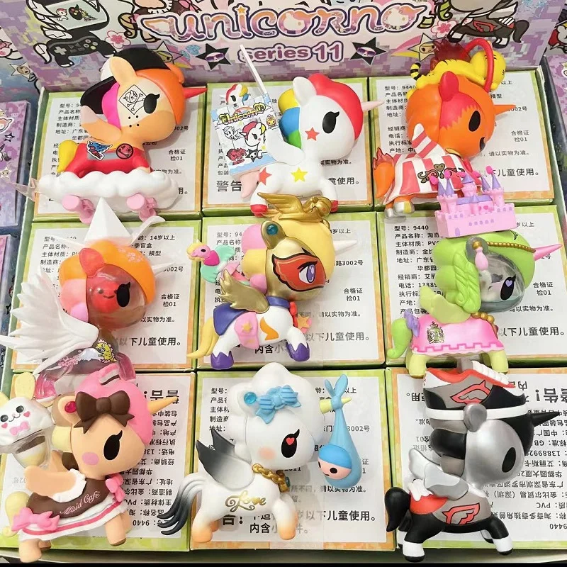 Tokidoki Unicorno Series 11-Blindbox – Blue Stella, Star Diana und Celestial Foals-Sammelfiguren Image