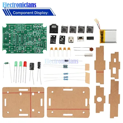 76 ~ 108 MHz Digitale FM Elektronische Fertigung DIY Löten Kit GS1299 DC 5 V FM Stereo Radio Löten Image
