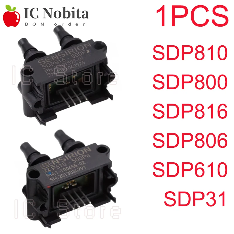 1PCS Differenzdruck Sensor SDP810 SDP800 SDP816 SDP806 SDP610 SDP31 125PA 500PA Sensor für Ventilator Image
