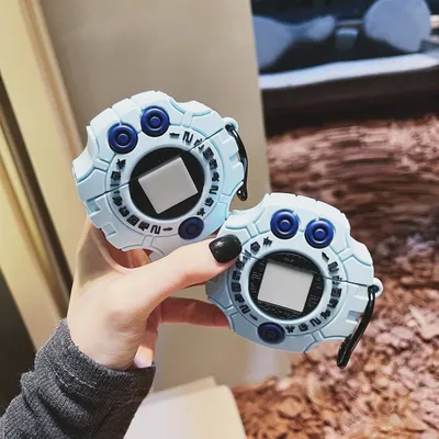 3D-Kopfhörerhülle mit niedlichem Cartoon-Digimon-Monster Digivice für Redmi Buds 6 Pro/Buds 5 Pro/Buds 4 Pro, Silikonhülle für Jungen und Mädchen Image