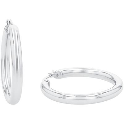 Paar Creolen AMOR "9168637", silber (edelstahlfarben), Ohrringe, Damen, Edelstahl Image