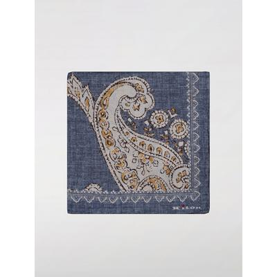Kiton Pocket Square Men color Blue