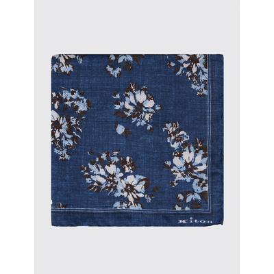Kiton Pocket Square Men color Blue