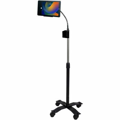 Cta Digital Compact Security Gooseneck Floor Stand For Ipad (Gen. 5-6), Ipad Pro 9.7, And Ipad Air (Gen. 1-2) - Up To 9.7" Screen Support - 58" X 17.5" X 17.5"