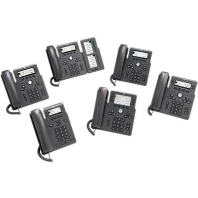 Cisco 6861 Ip Phone - Corded - Corded/cordless - Wi-Fi - Wall Mountable - Charcoal - 4 X Total Line - Voip - Ieee 802.11N - 1 X Network (Rj-45)