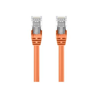 Belkin - Patch Cable - Rj-45 (M) To Rj-45 (M) - 6 In - 0.2 In - Utp - Cat 6 - Molded, Snagless, Stranded - Orange