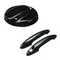 Couvercle de poignée de porte noir ABS, pour MINI Cooper S R50 R53 R56 et 1 couvercle de bouchon de réservoir de carburant noir pour BMW Mini Gen 2 R56 pour Cooper