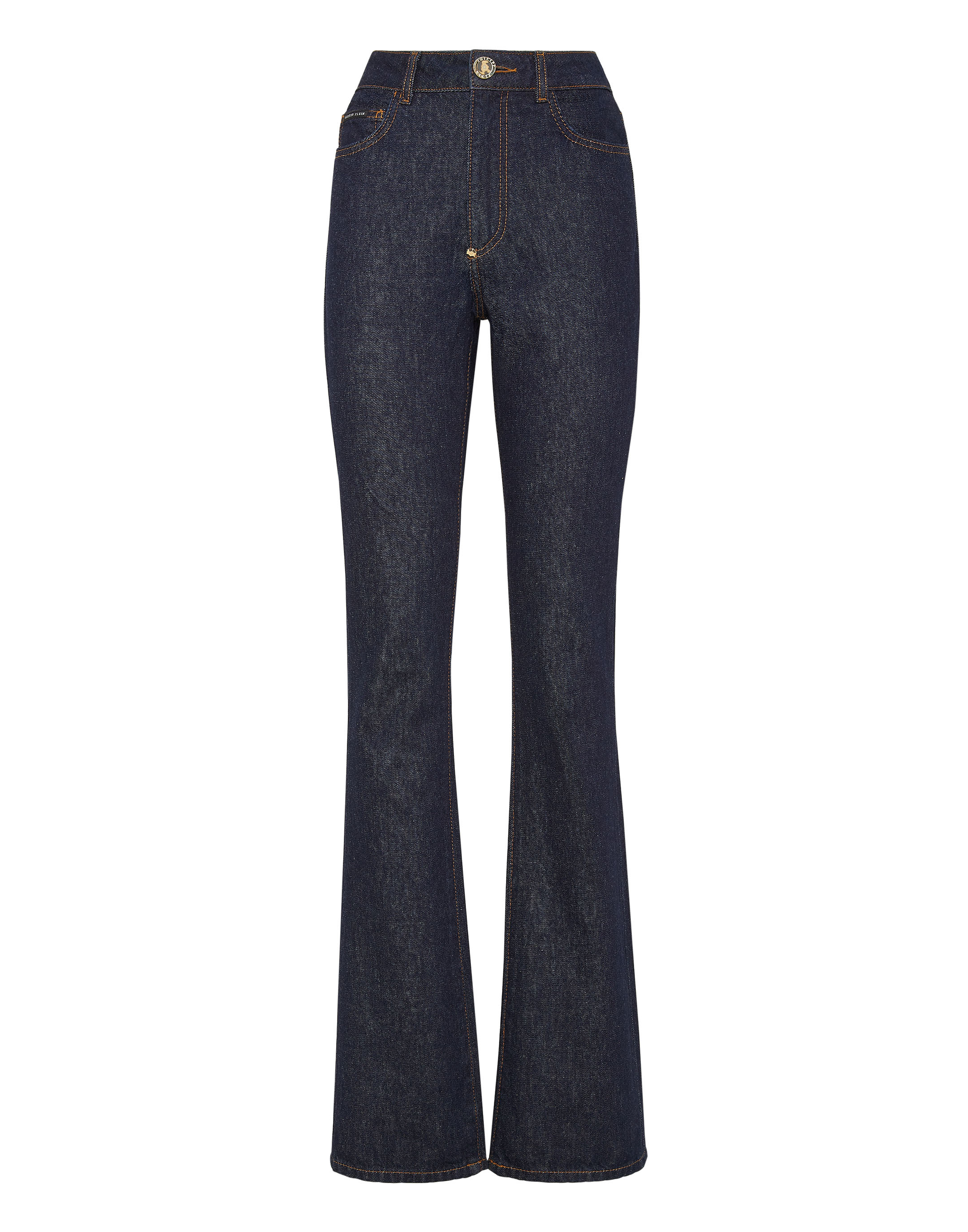 Jeans Flare Fit Skull Image